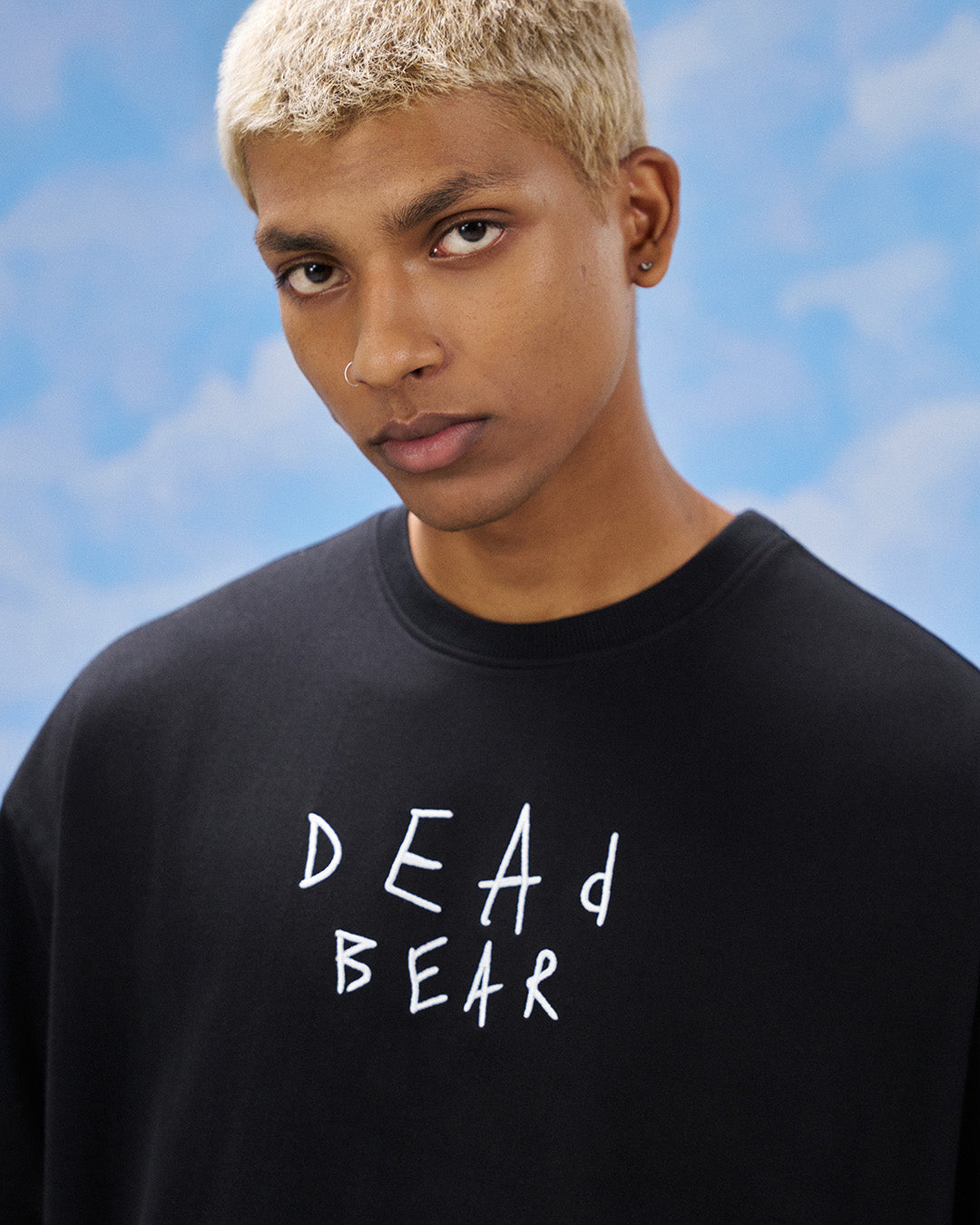 Scribbled Logo Tee Black by DEADBEAR