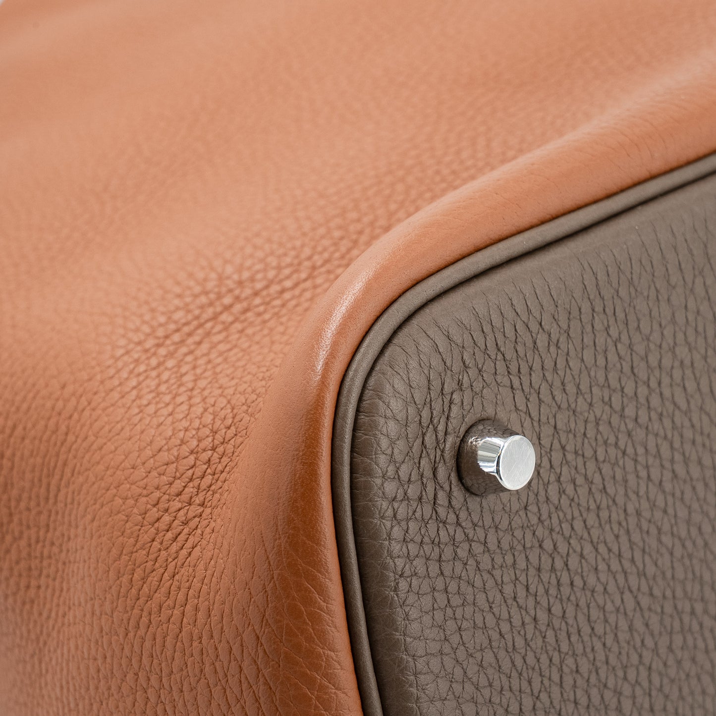 Hermès Picotin Lock MM – Clemence Leather in Casaque, Etoupe, and Nata with Palladium Hardware - Zeuskicks