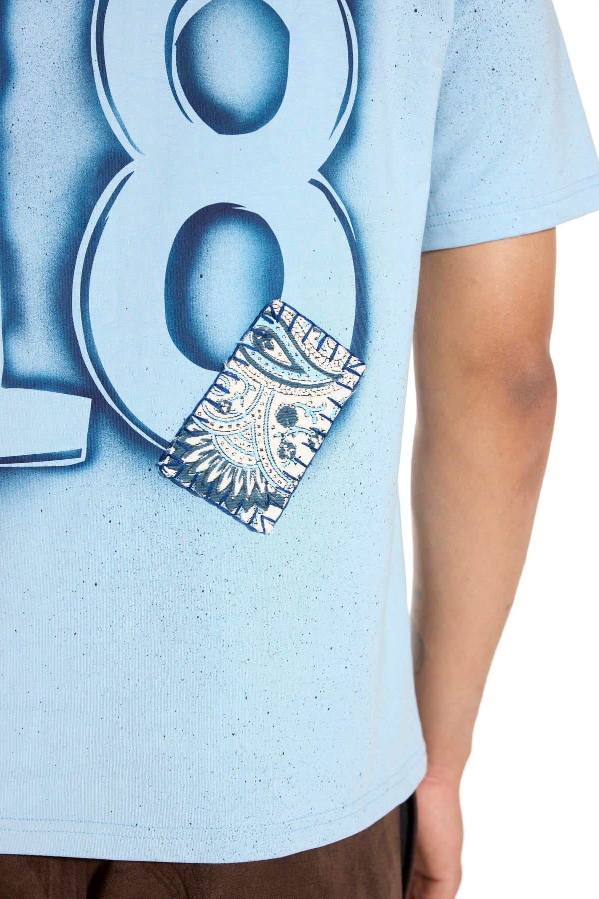 Stone wash Spray T-shirt by FARAK