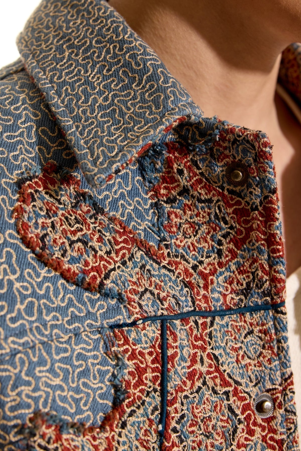 Ajrakh Paniya Jacket by FARAK