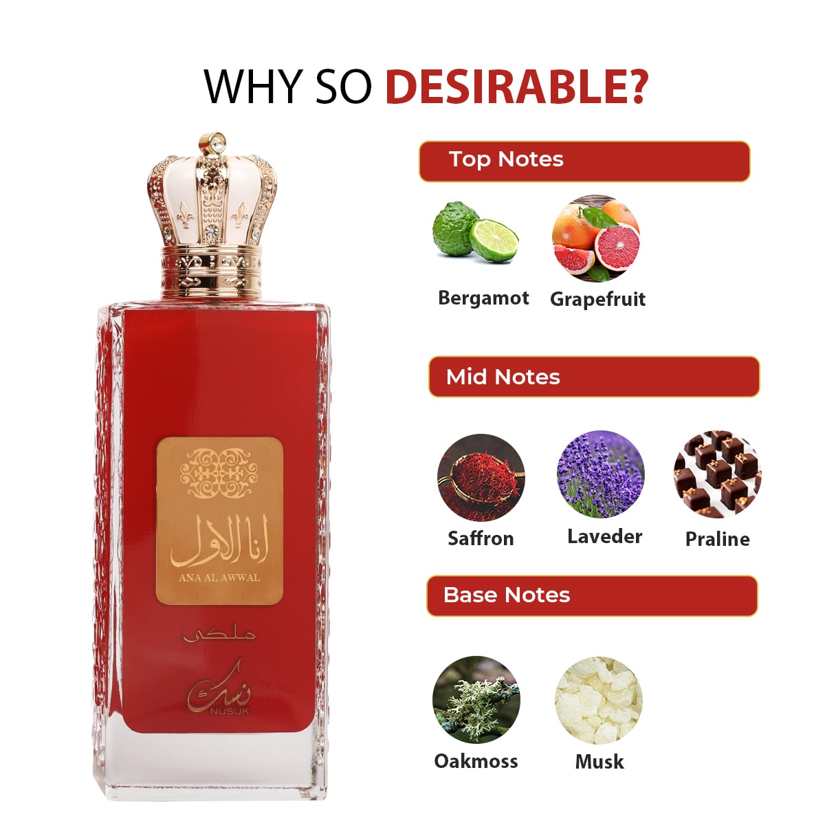 Nusuk ANA AL AWWAL RED MALAKI official product image 5