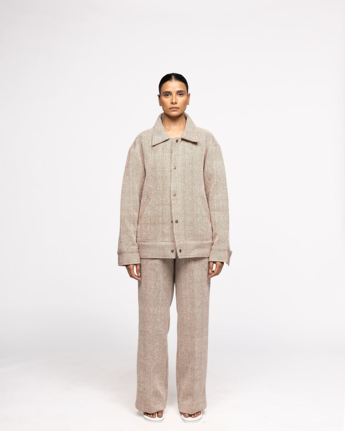 Organic Yarn Dyed Handwoven - Jacket by FARAK