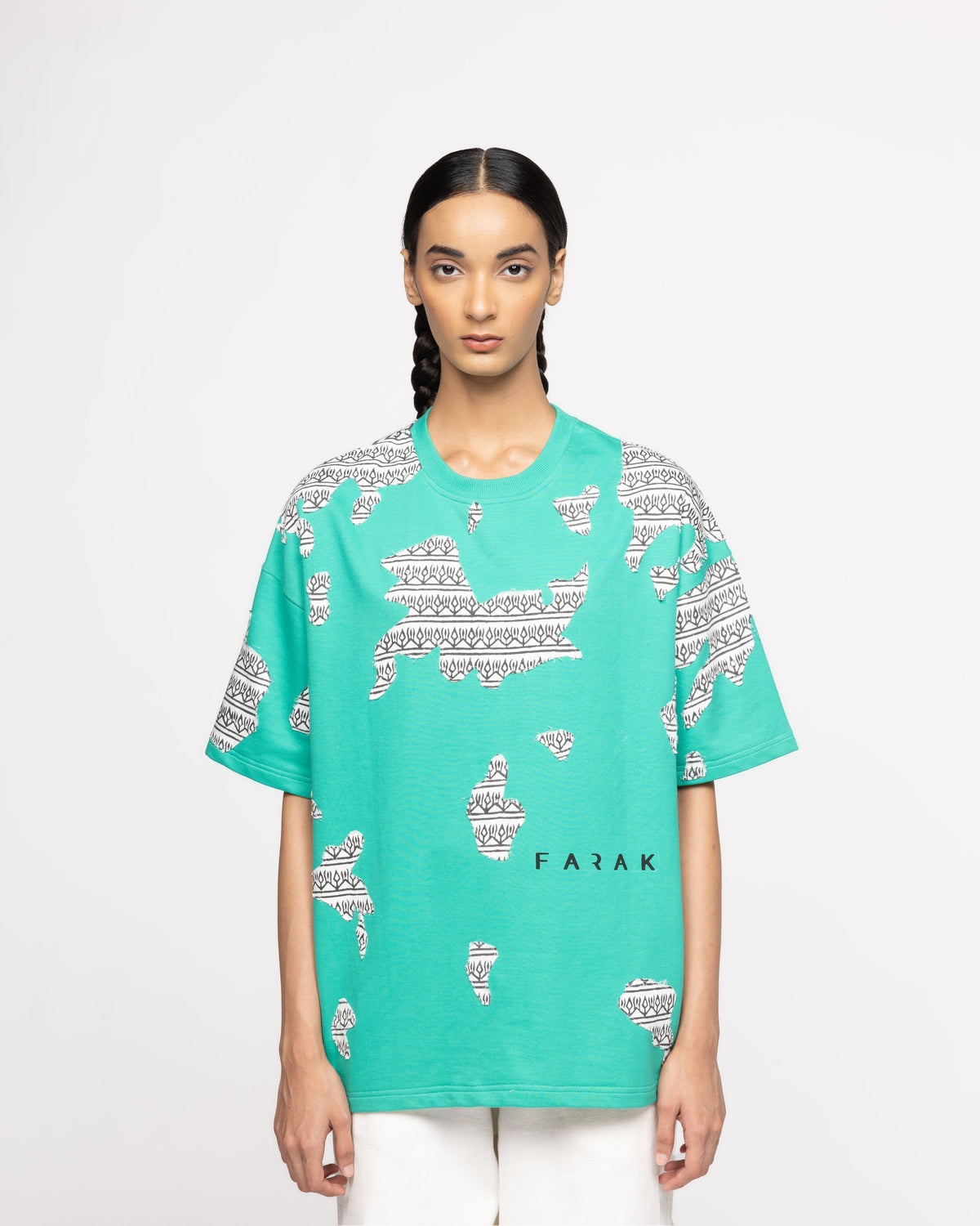 Subtext' Block Printed - Tshirt by FARAK