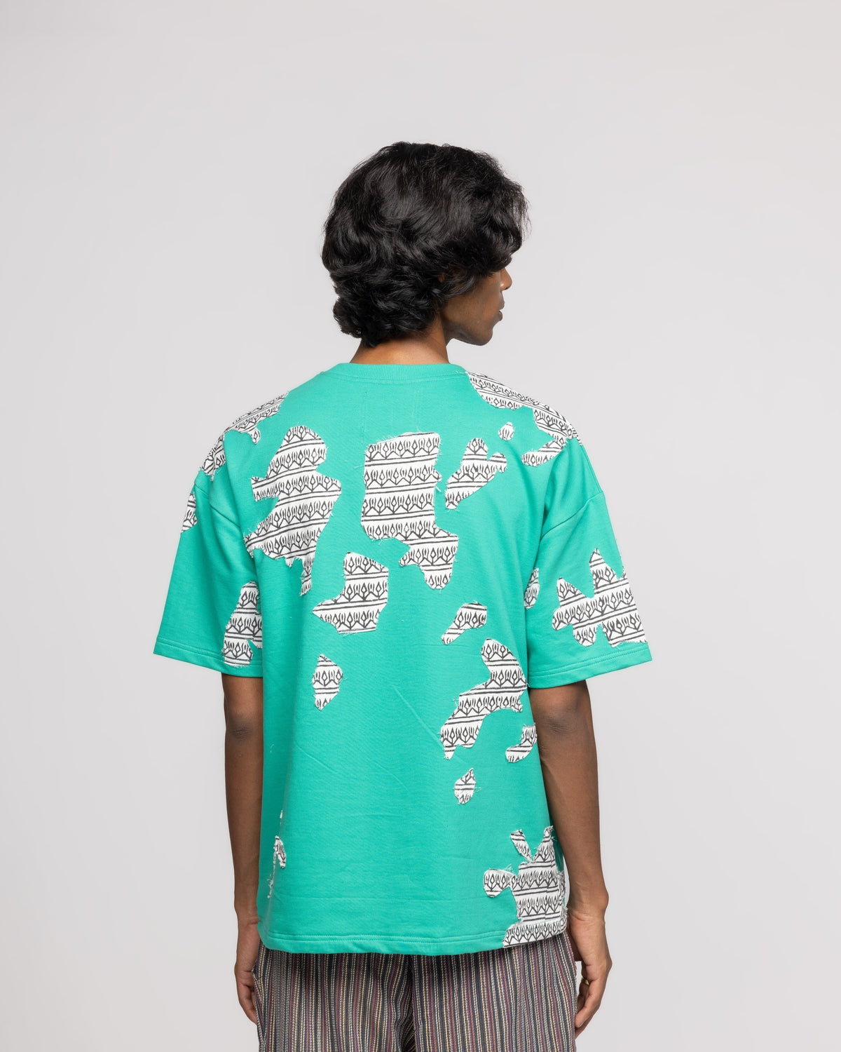 Subtext' Block Printed - Tshirt by FARAK