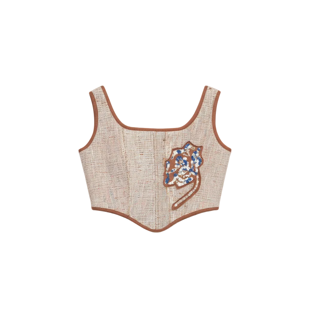 Upcycled Indigo Handmade - Corset by FARAK