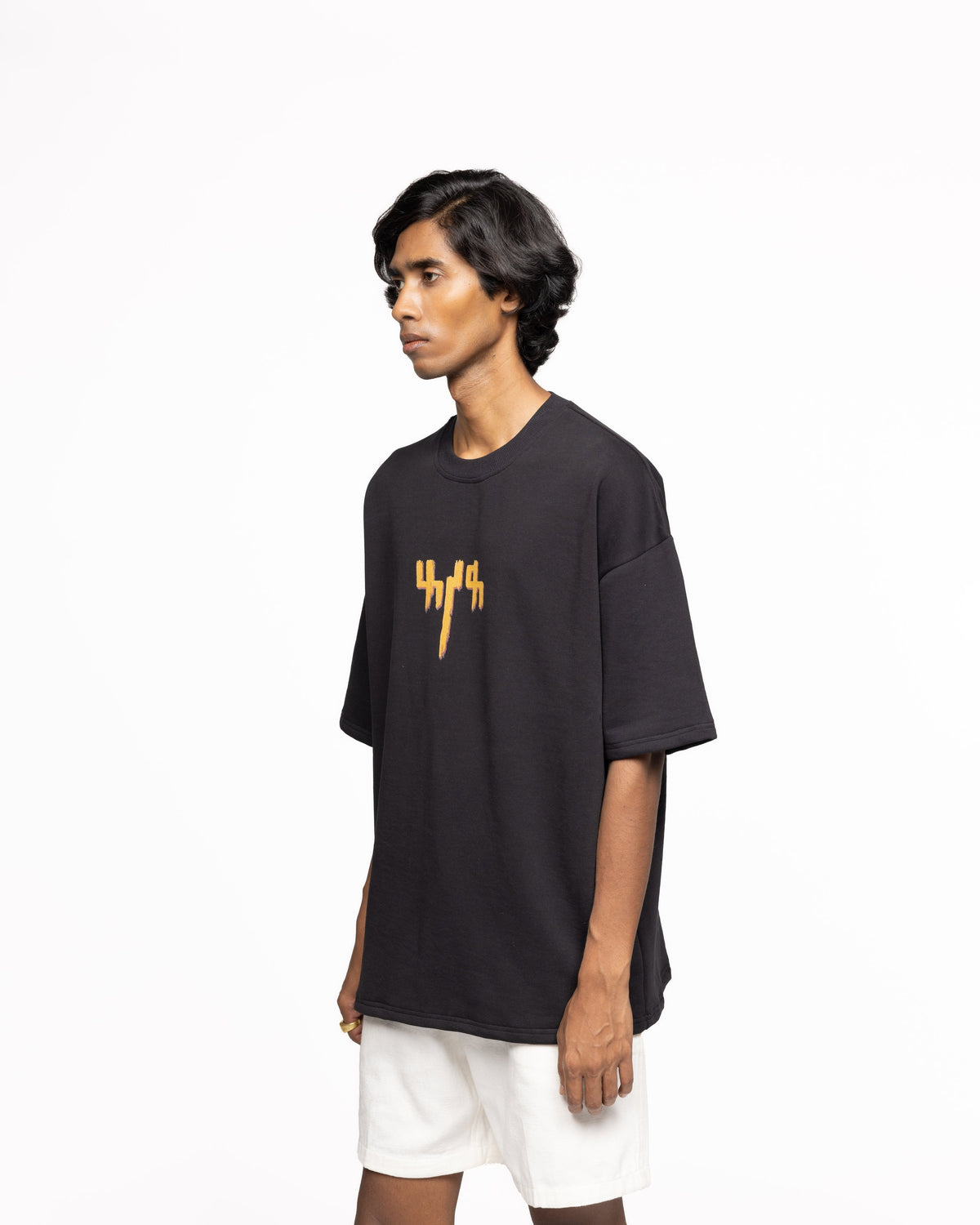 Taaza Khabar' - Tshirt Black by FARAK