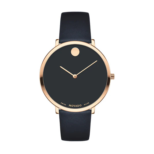 Women’s Movado Ultra Slim Swiss 0607390  Quartz Watch – Navy Dial