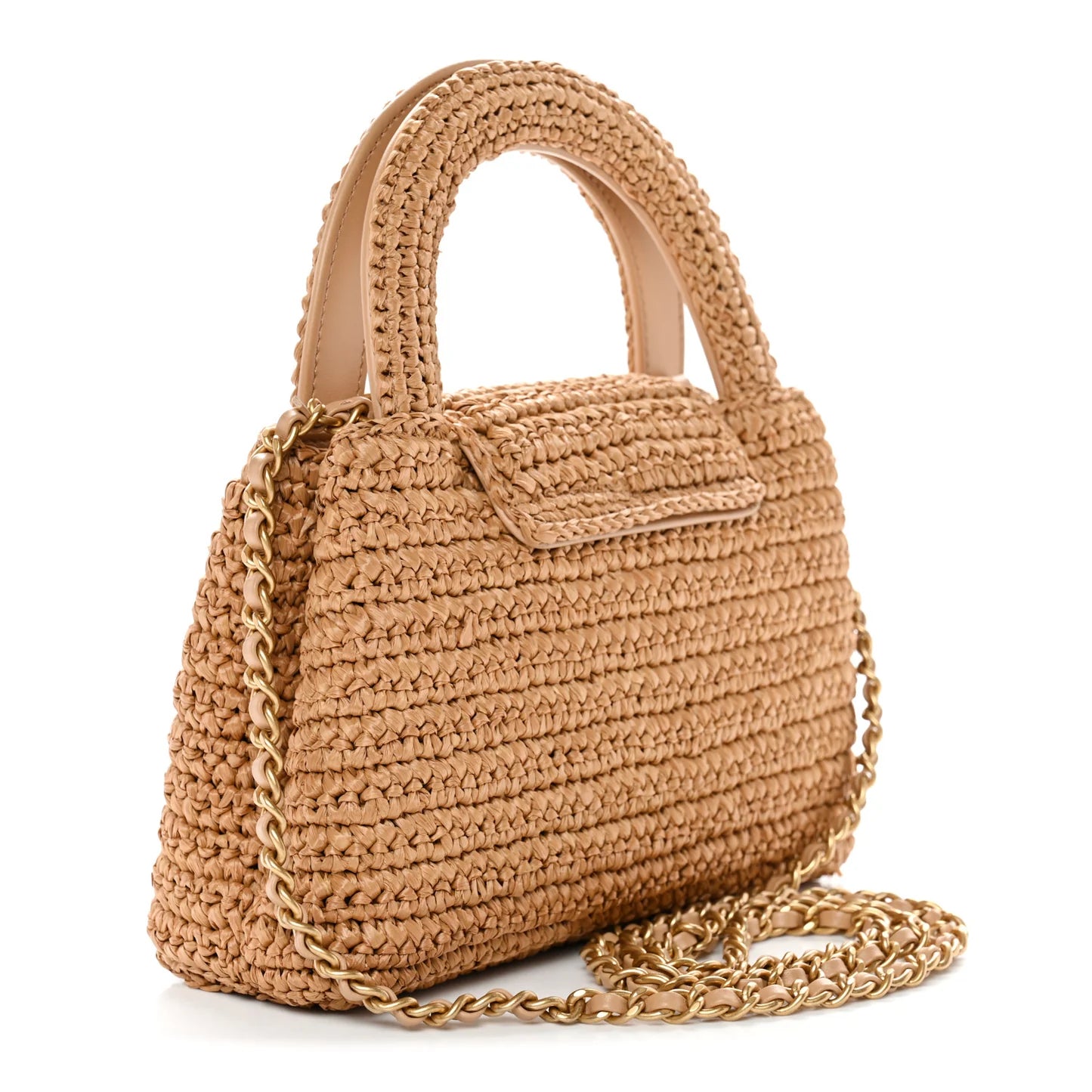 Chanel Braided Raffia Nano Kelly Flap Bag – Dark Beige - Zeuskicks