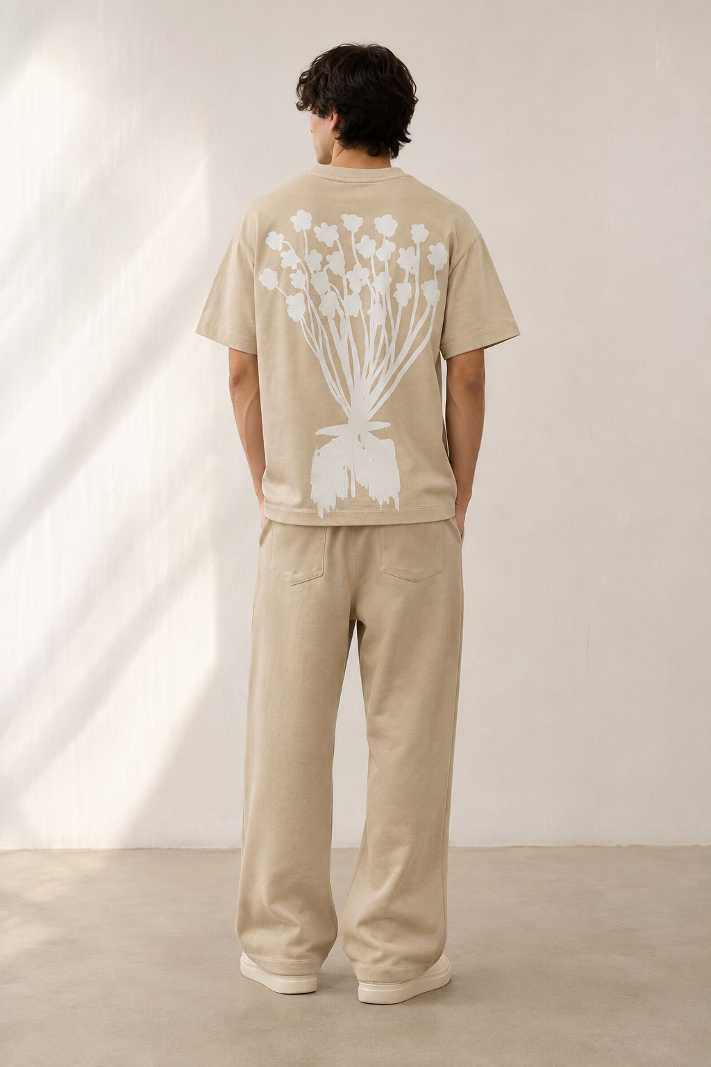 Bouquet T-shirt in Cream [Unisex] by Beyond Extremes