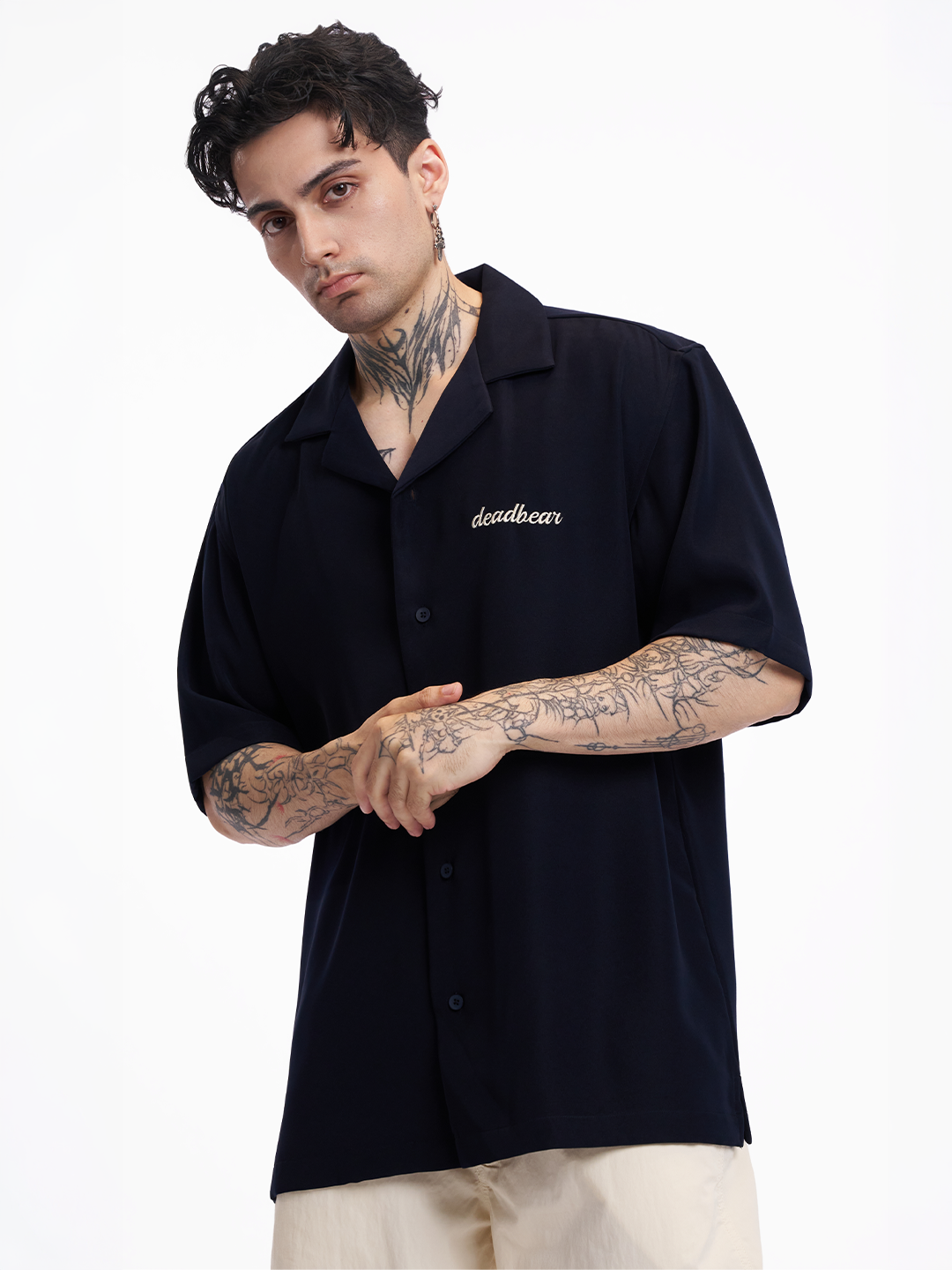 Bowling Shirt Navy 2.0 by DEADBEAR