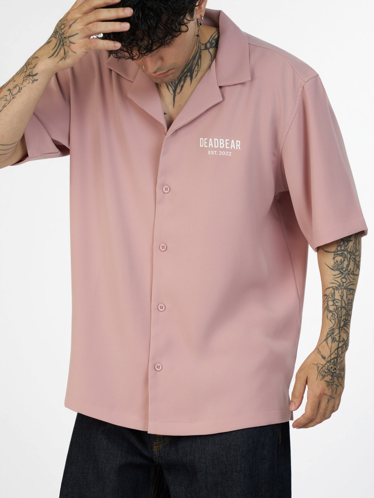 Bowling Shirt Pink by DEADBEAR