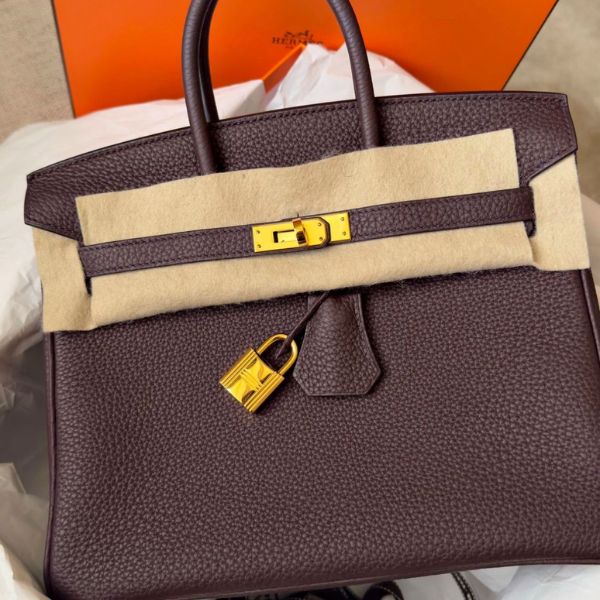 Hermès Birkin 25 – Rouge Sellier Sellier Leather with Gold Hardware - Zeuskicks