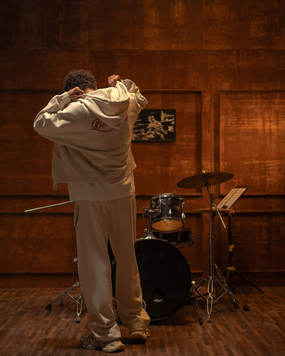The Elevated Blank Cloud Dancer Sweatpants by BOMAACHI