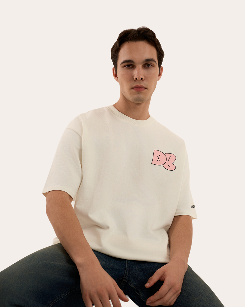 The Bat Tee Cream White by DEADBEAR