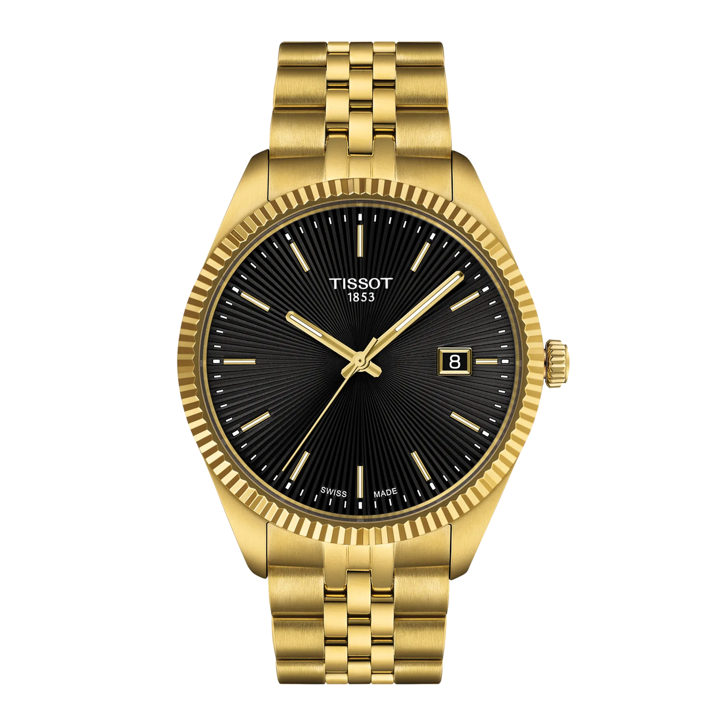 Tissot Ballade 40mm T156.410.33.051.00 – Black Dial, Yellow Gold PVD Bracelet