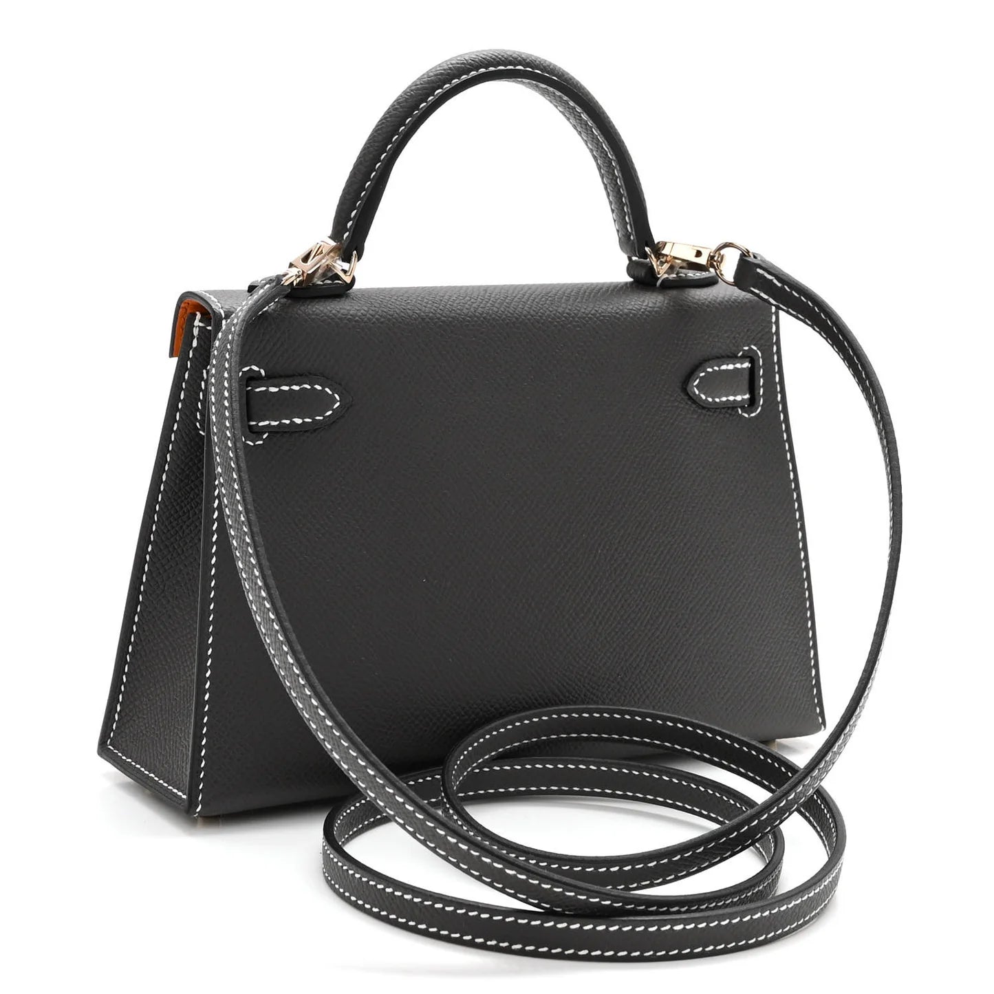 Hermès Epsom Horseshoe Mini Kelly Sellier 20 – Graphite Orange
