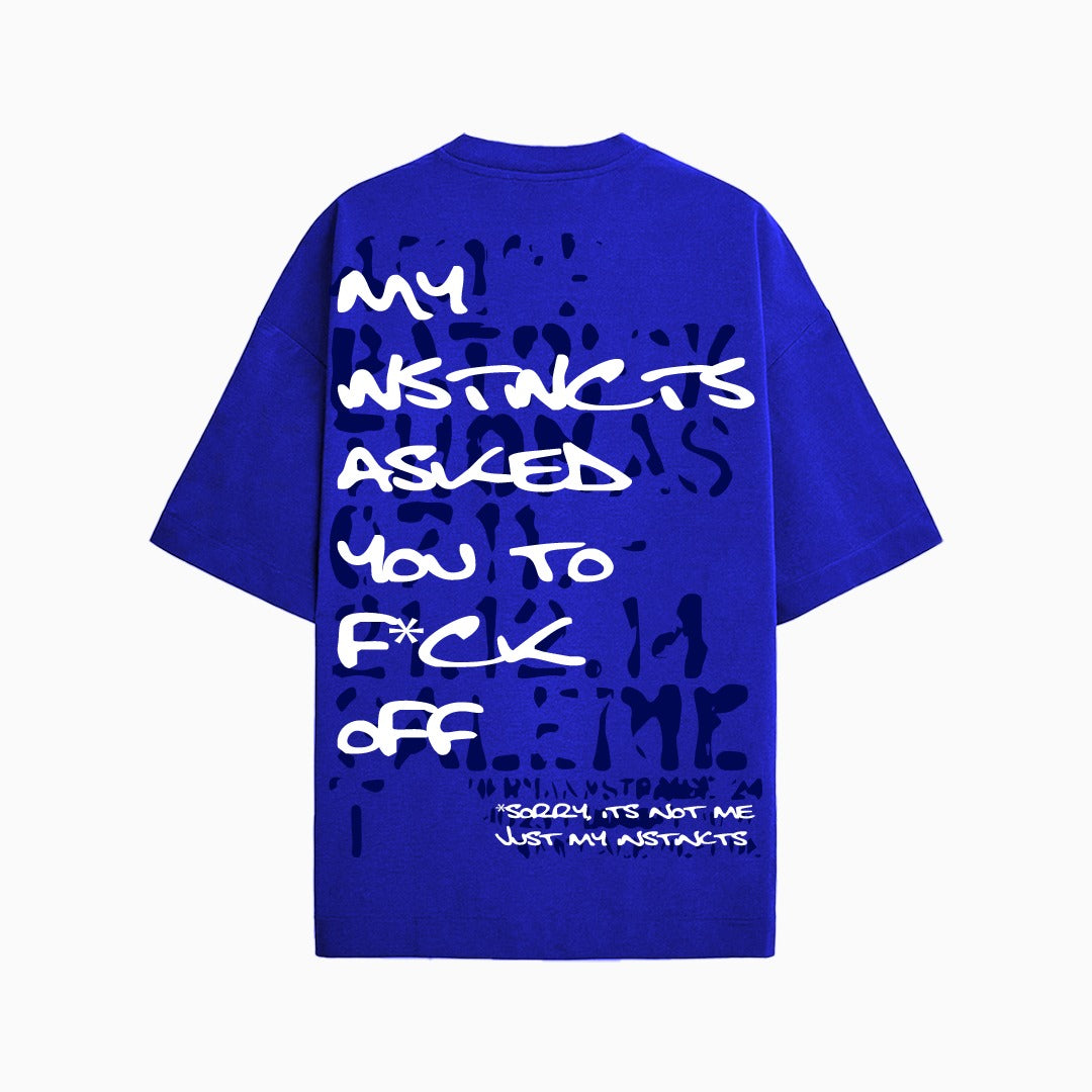 Humble Oversized T-Shirt  - (Royal Blue) by Instinct First