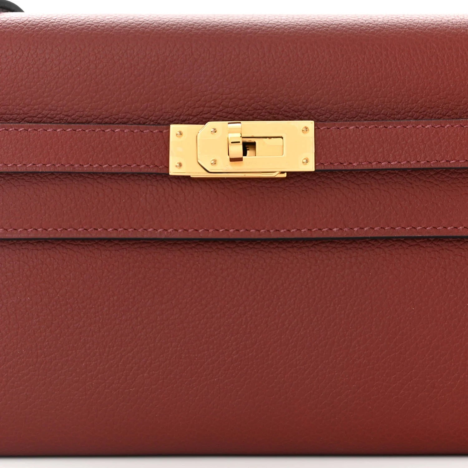 Hermès Kelly To Go Wallet – Rouge H Evercolor Calfskin with Gold Hardware - Zeuskicks