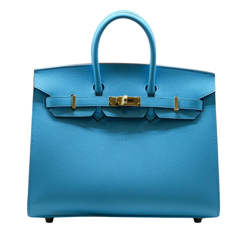 Hermès Birkin 25 – Bleu Celeste Epsom Leather with Gold Hardware - Zeuskicks