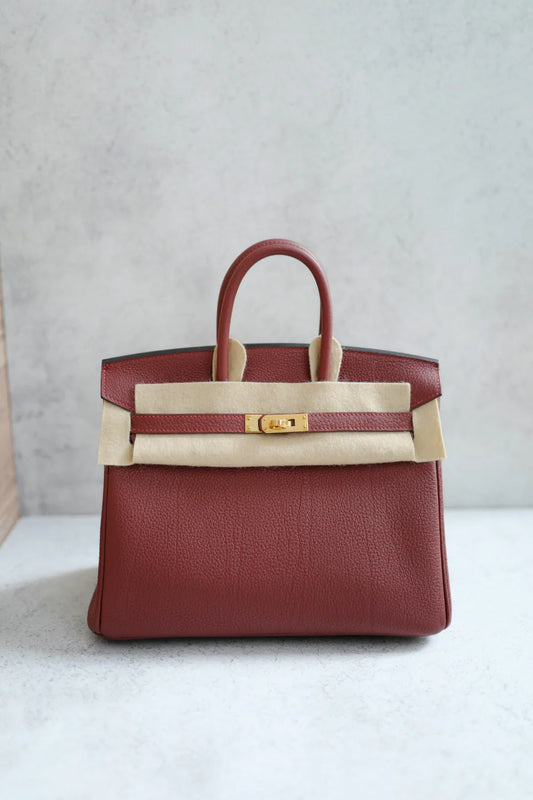 Hermès Birkin 25 Rouge H Togo Gold Hardware – Complete W Stamp