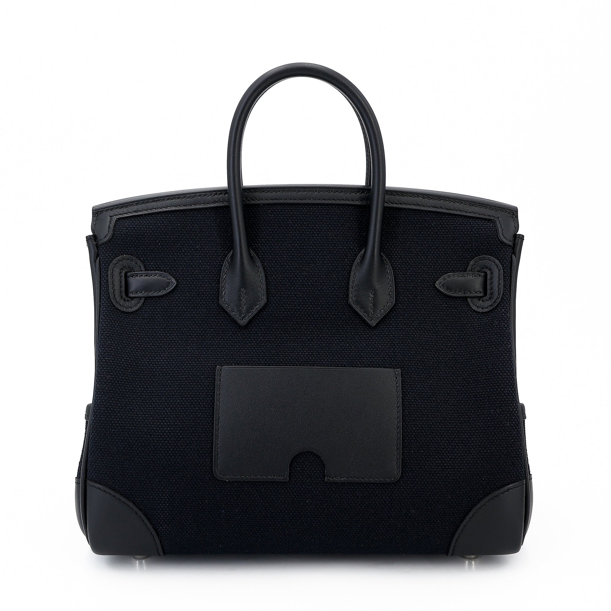 Hermès Birkin Cargo 25 – Black Canvas & Swift Leather with Palladium Hardware - Zeuskicks