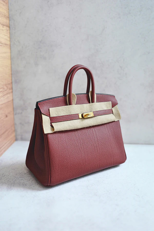 Hermès Birkin 25 Rouge H Togo Gold Hardware – Complete W Stamp