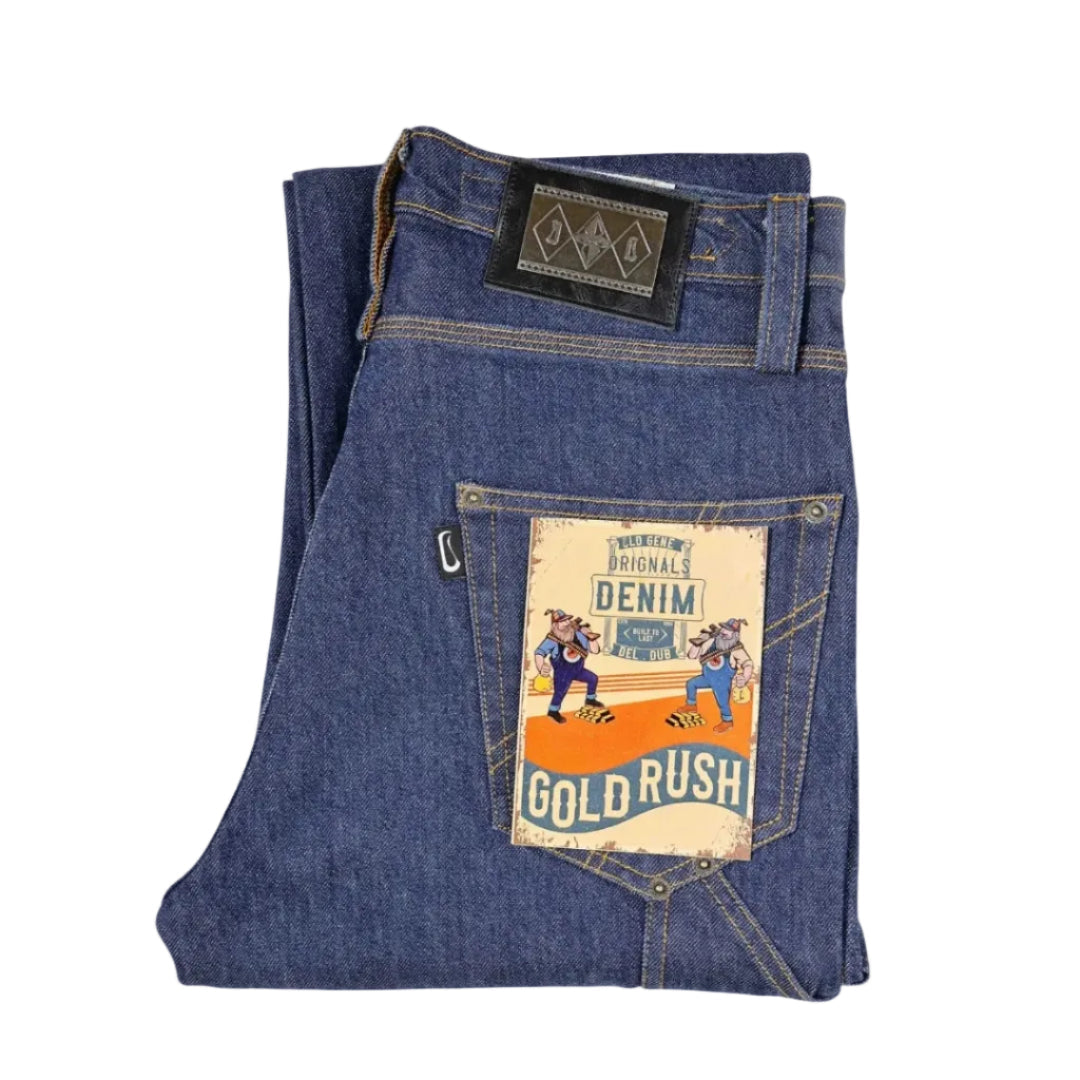 Men's Indigo Jeans - Gold Rush by Old Gene
