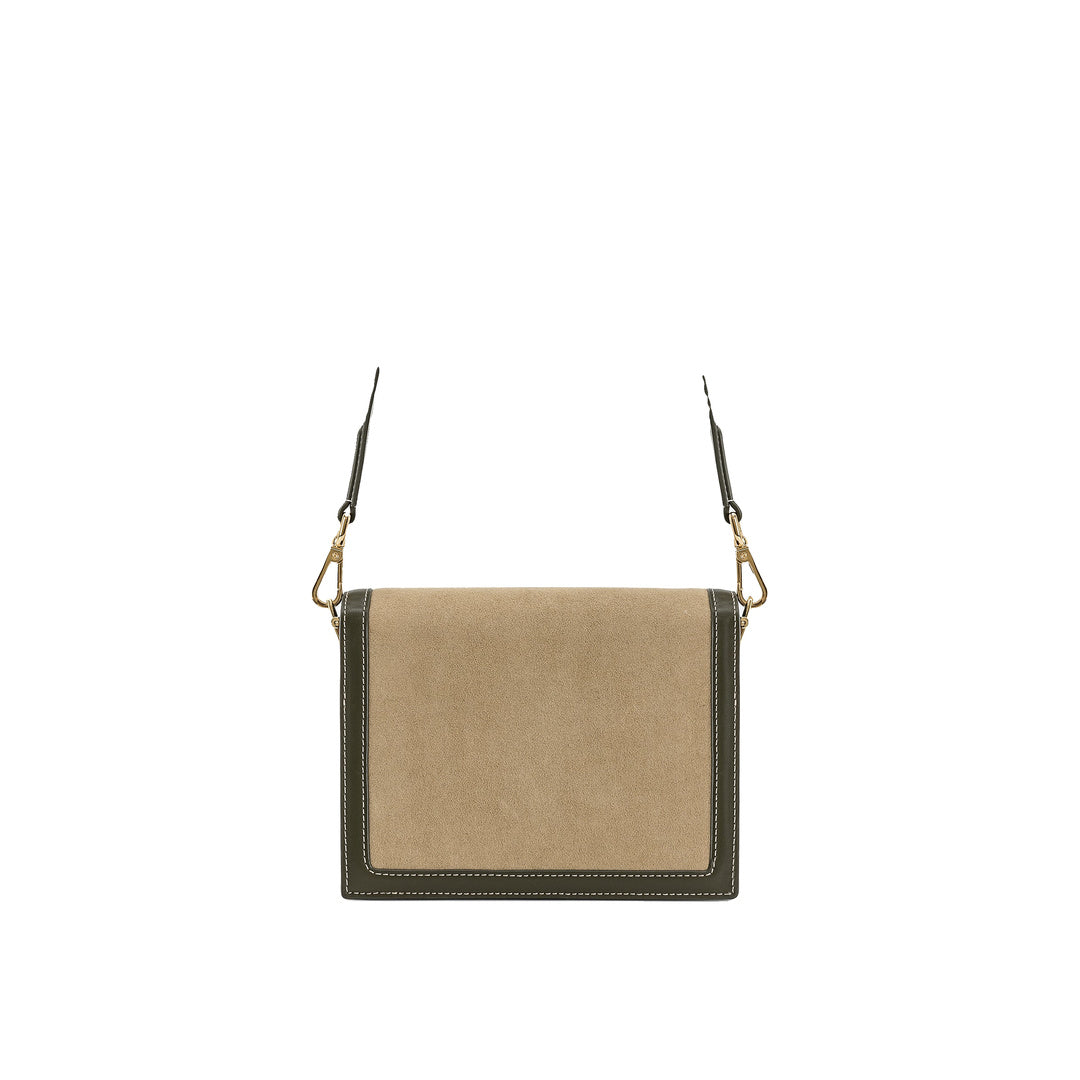 JW PEI Mini Flap Faux Suede Crossbody - Green by JW PEI