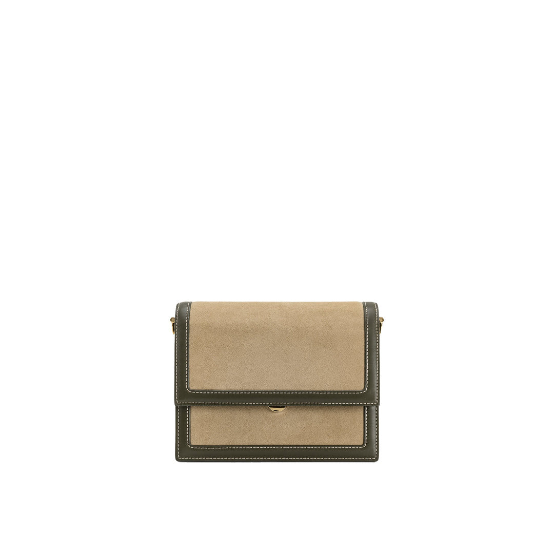 JW PEI Mini Flap Faux Suede Crossbody - Green by JW PEI