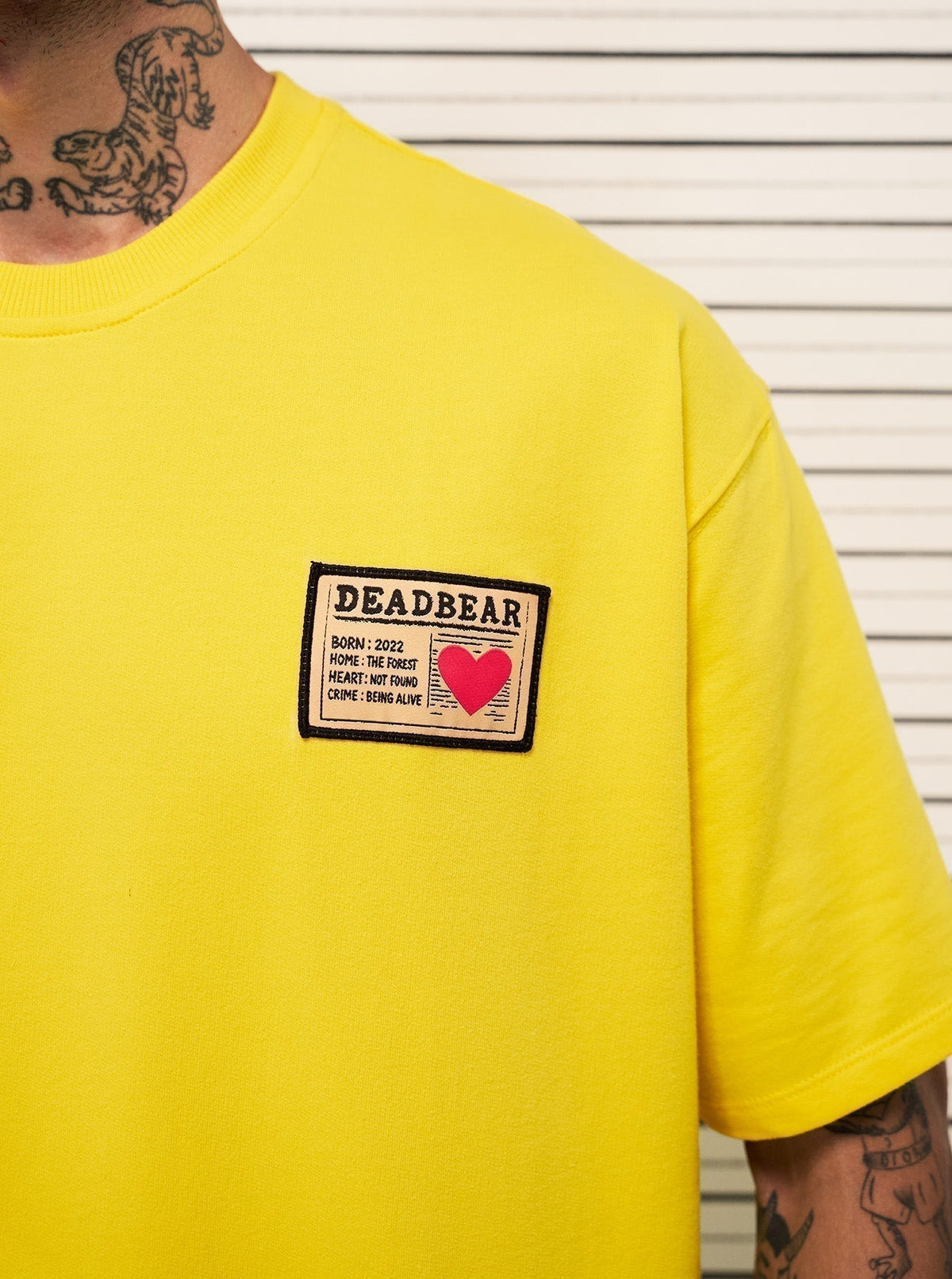 Mugshot Tee Yellow by DEADBEAR