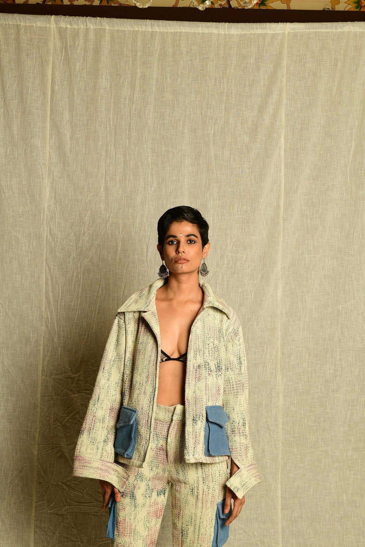 Warp-Printed Handwoven - Jacket by FARAK