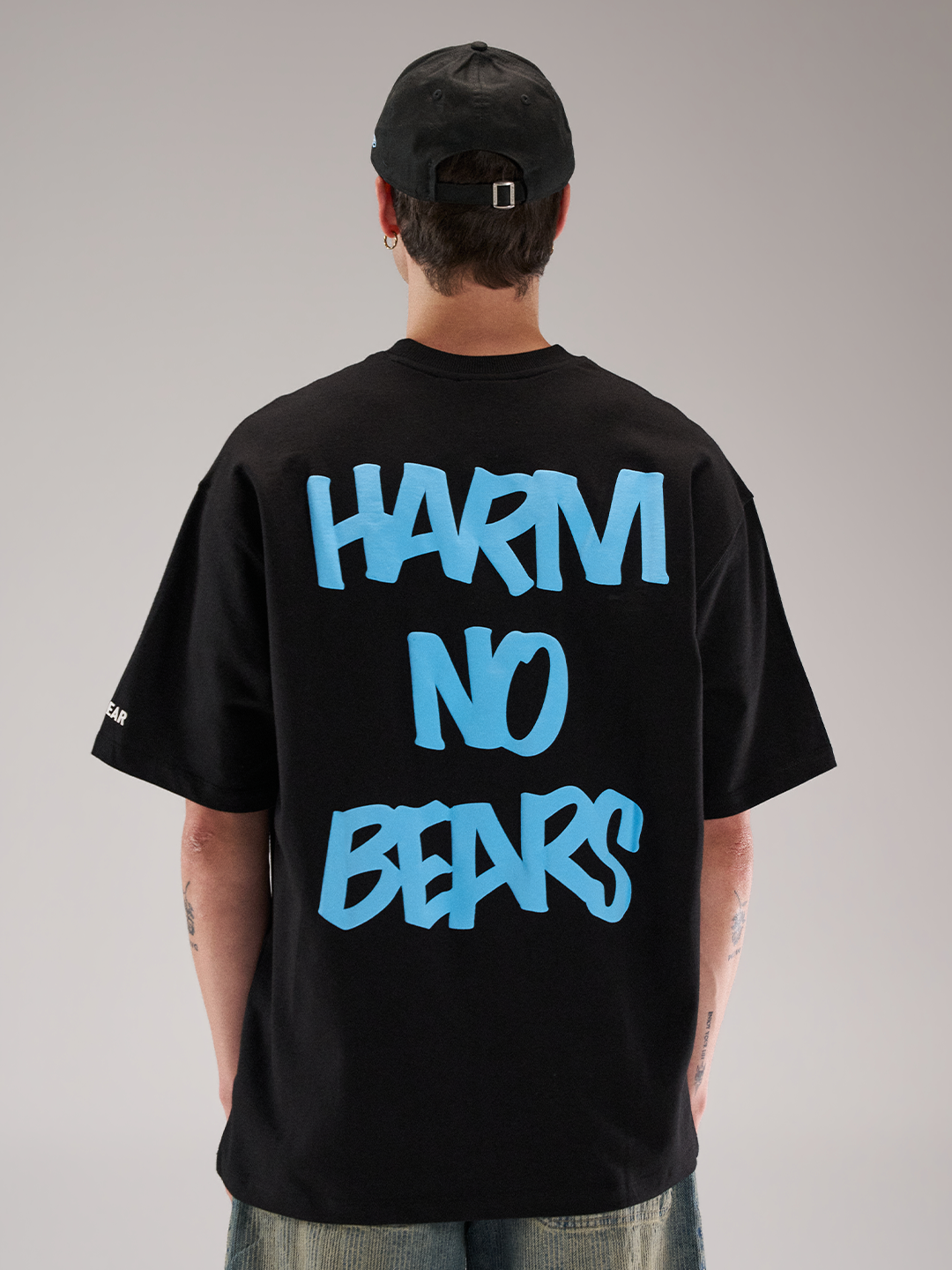 Harm No Bear Tee Black 2.0 by DEADBEAR
