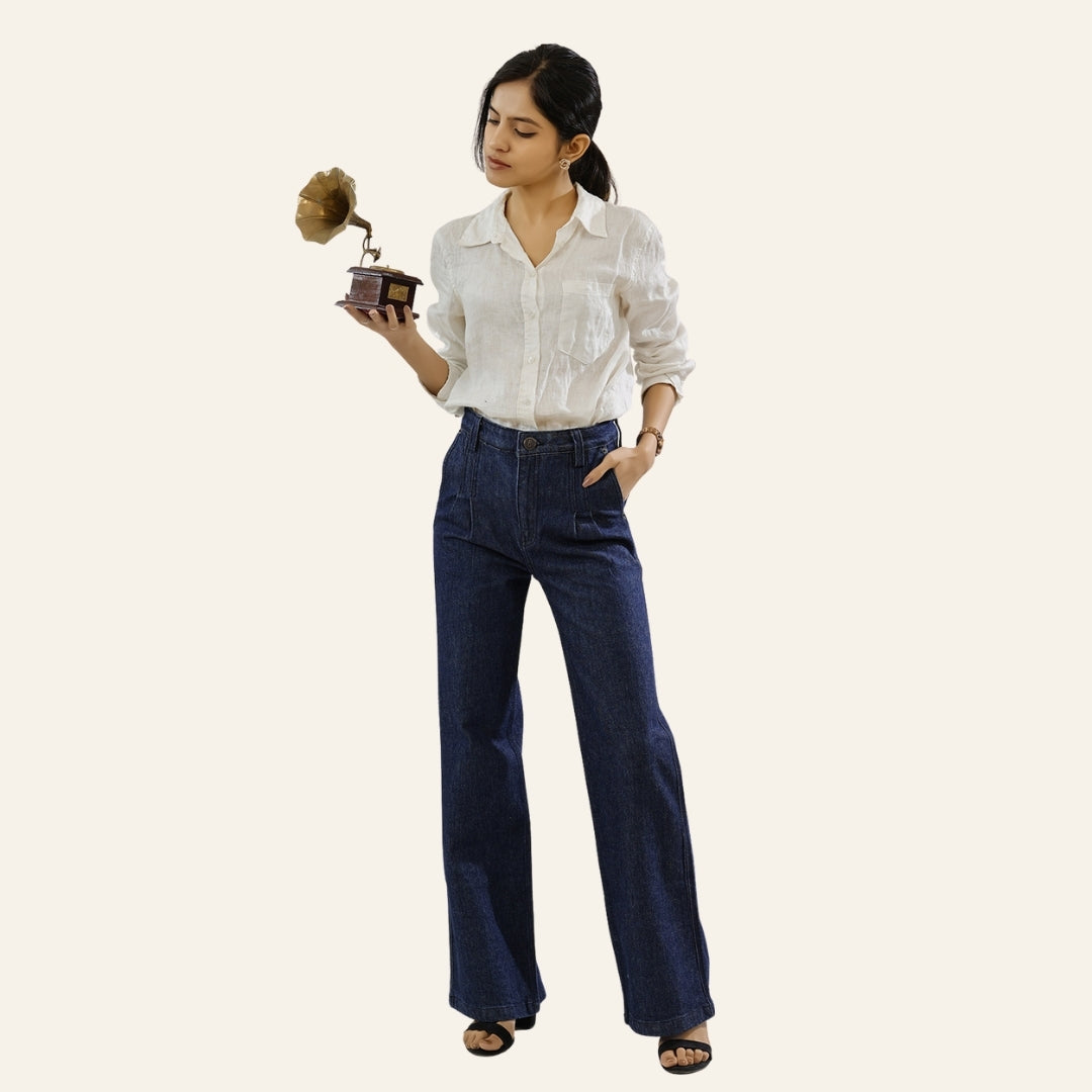 Women's Indigo Jeans - 1900s Fit by Old Gene