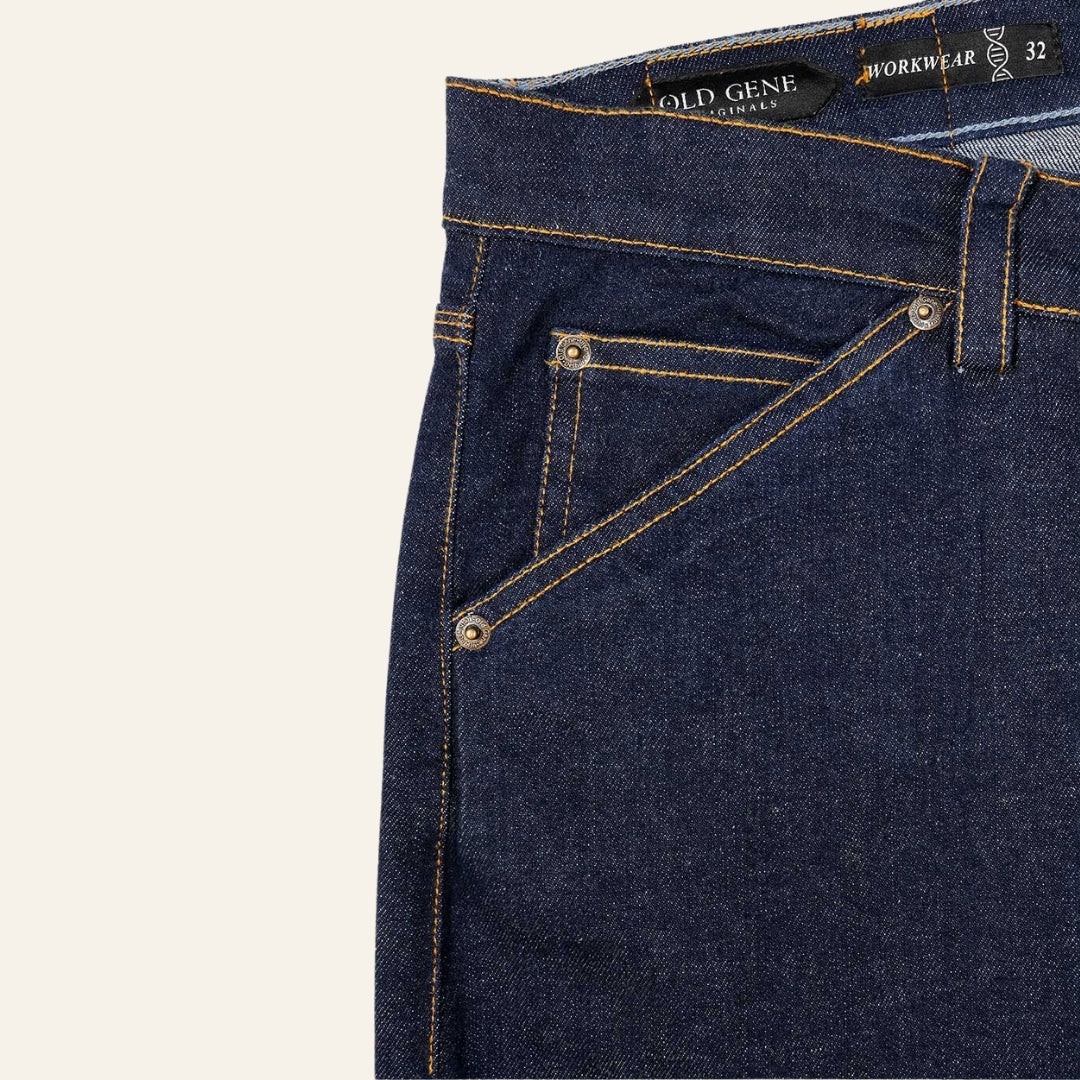 Men's Dark Selvedge Jeans - Gold Rush by Old Gene