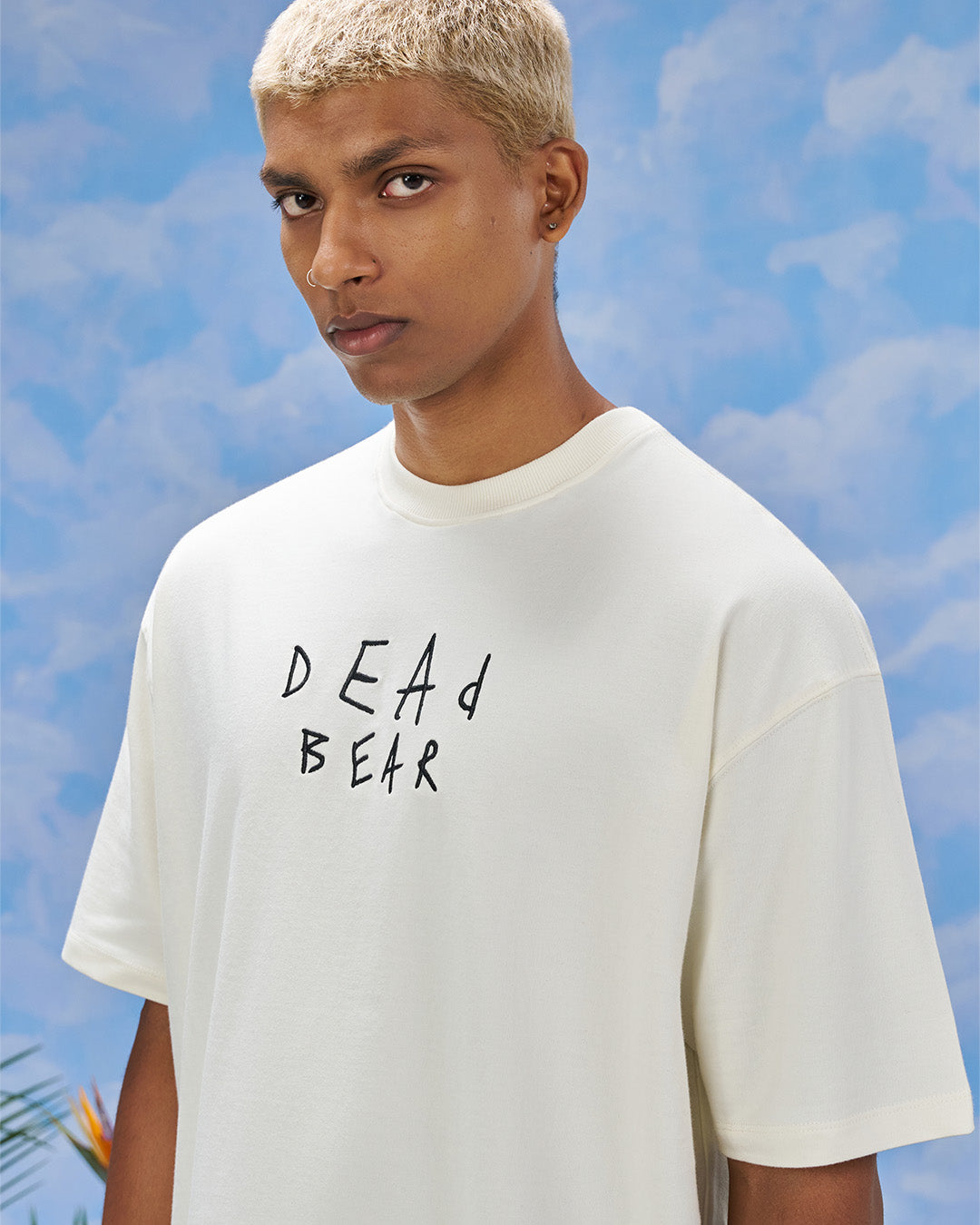 Scribbled Logo Tee Cream by DEADBEAR