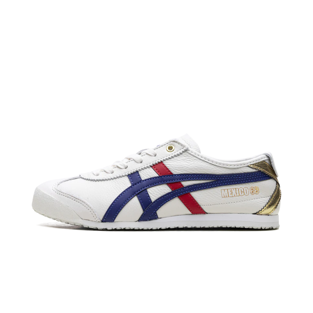 Onitsuka Tiger Mexico 66 White Blue Red Metallic Gold by ONITSUKA