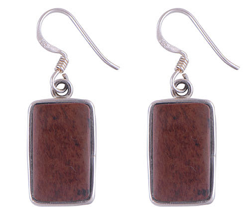 925 Sterling Silver Mahogany Obsidian Earrings - R1500091-12