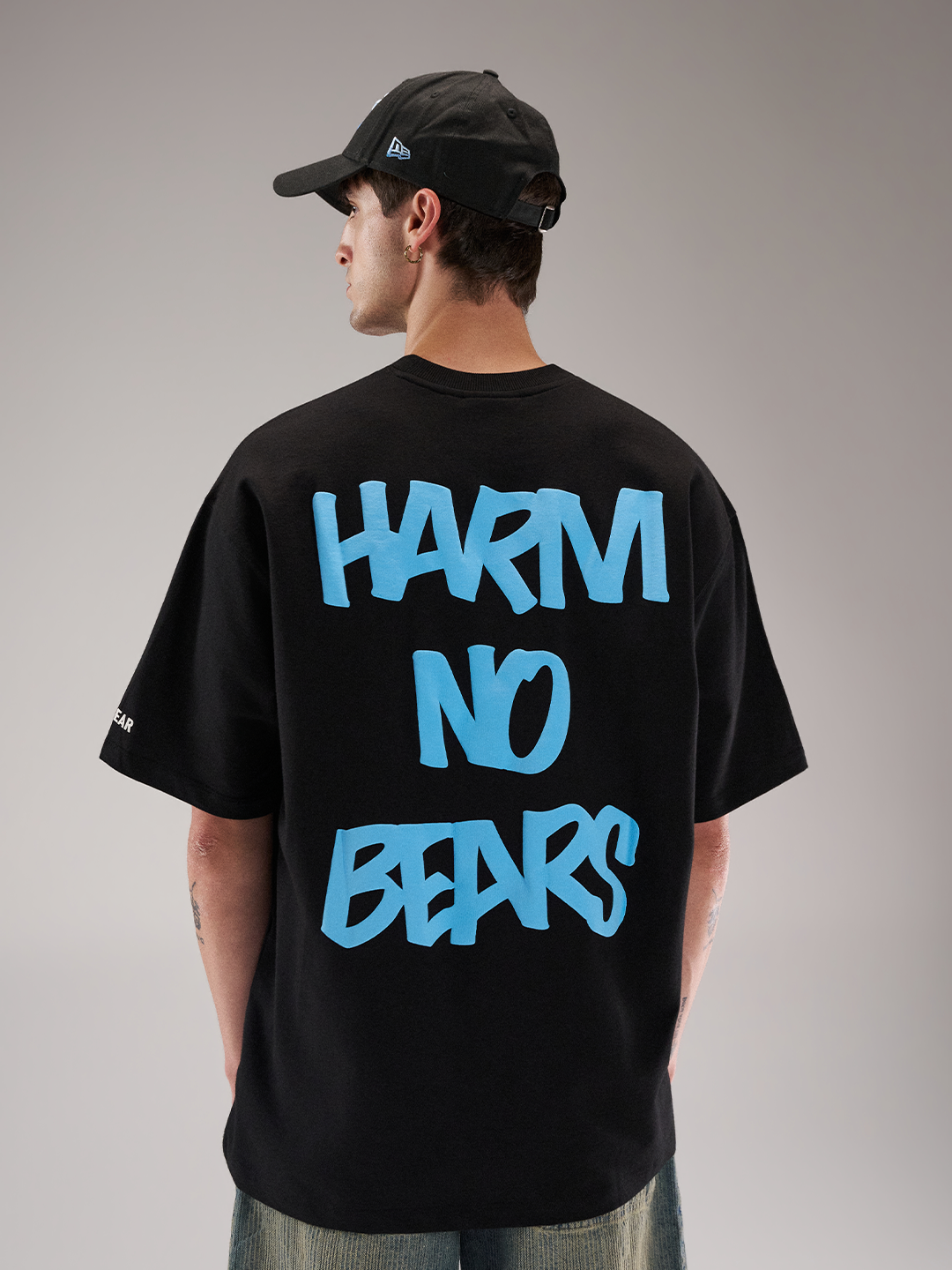 Harm No Bear Tee Black 2.0 by DEADBEAR