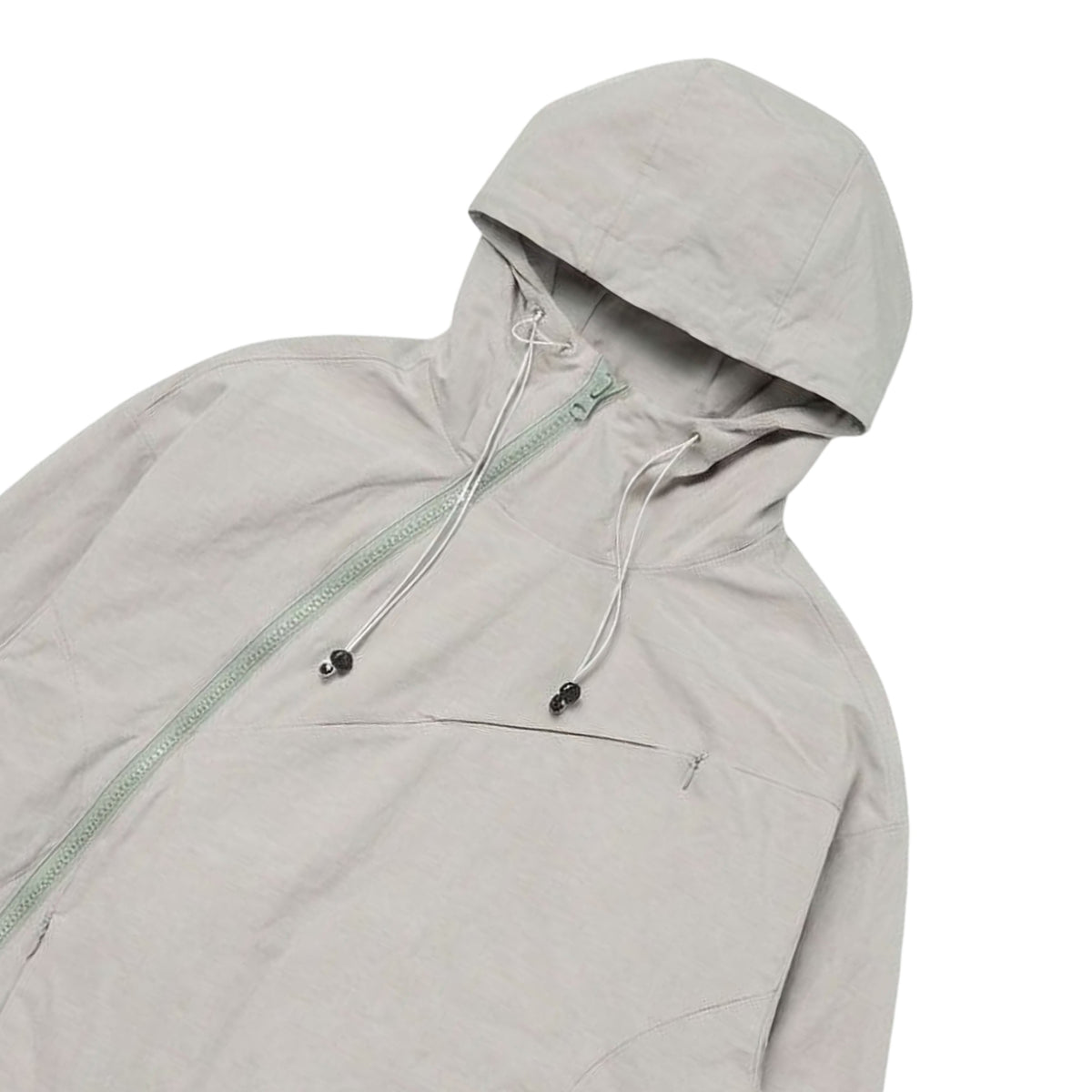 ASYMMETRIC SHELL JACKET- LIGHT GREY by GREY AREA