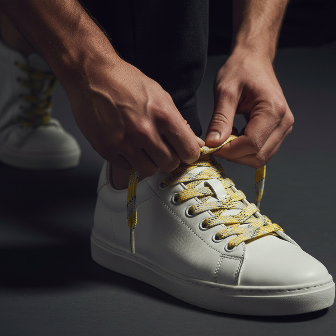 Cannatonic Diesel Patterned Flat Laces | Best for Nike, Jordan & Hoka by KNOTTY by KNOTTY