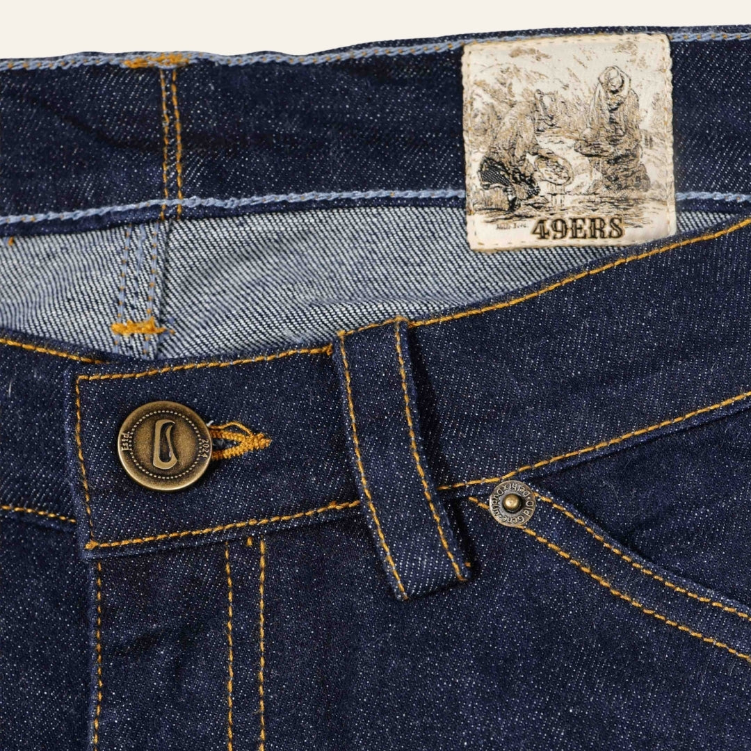 Men's Dark Selvedge Jeans - Gold Rush by Old Gene