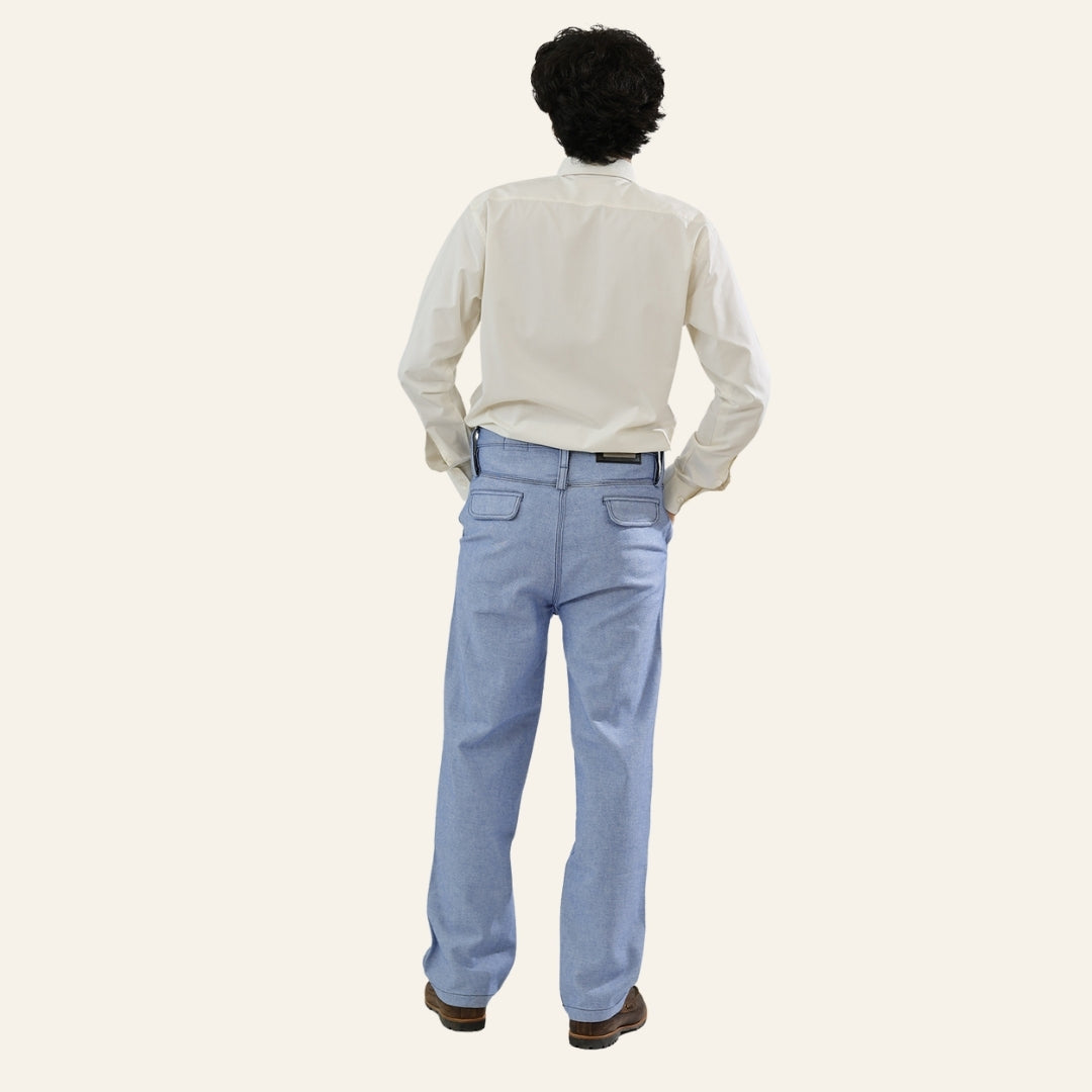 Men's Light Blue Jeans - 1900s Fit by Old Gene