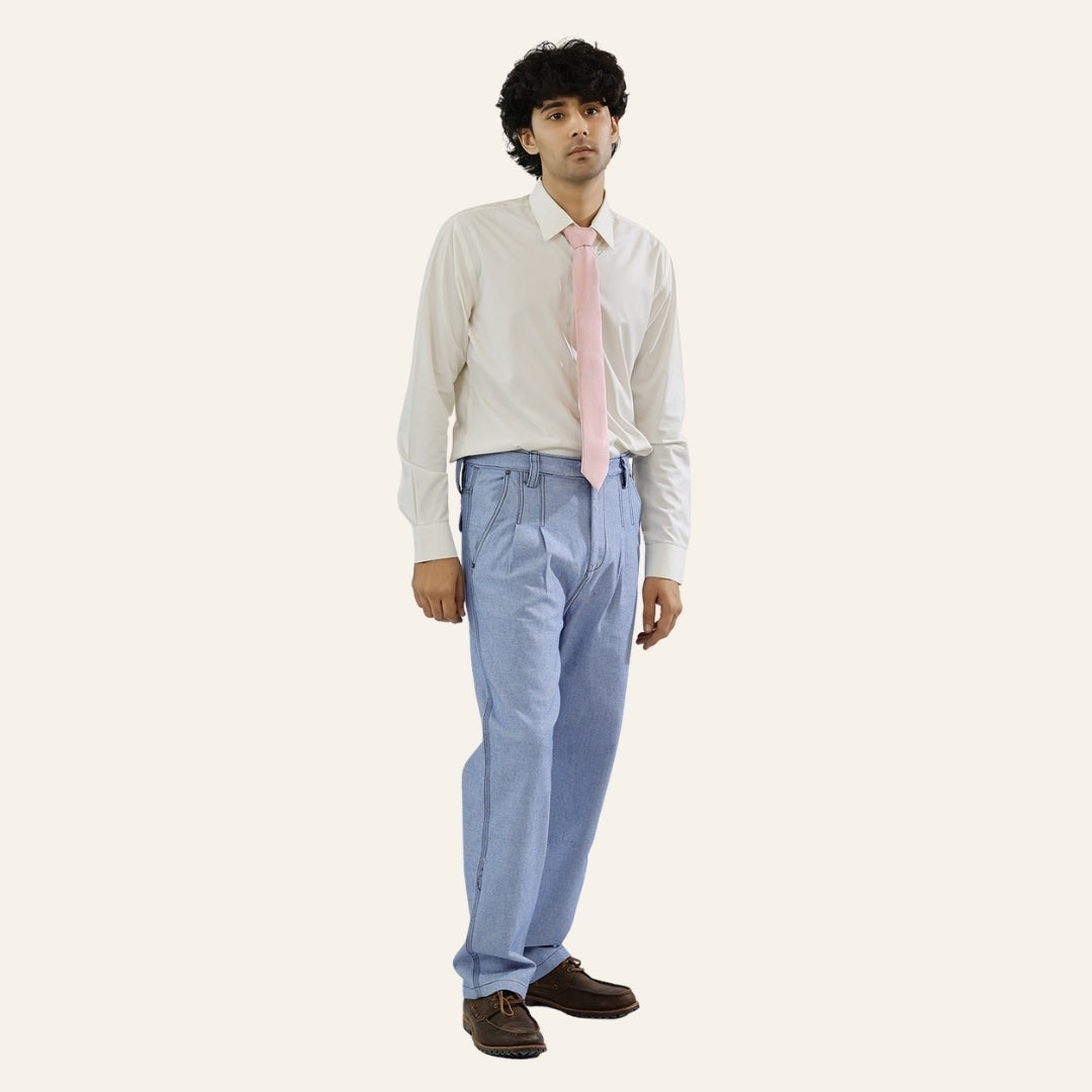 Men's Light Blue Jeans - 1900s Fit by Old Gene