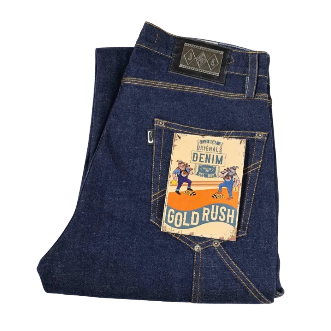 Men's Dark Selvedge Jeans - Gold Rush by Old Gene