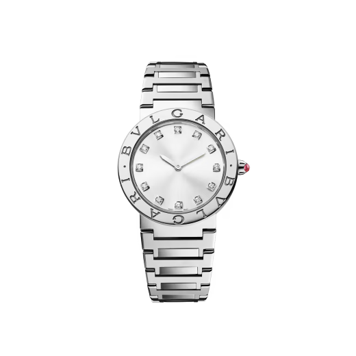 Bvlgari Steel Silver Diamond Watch