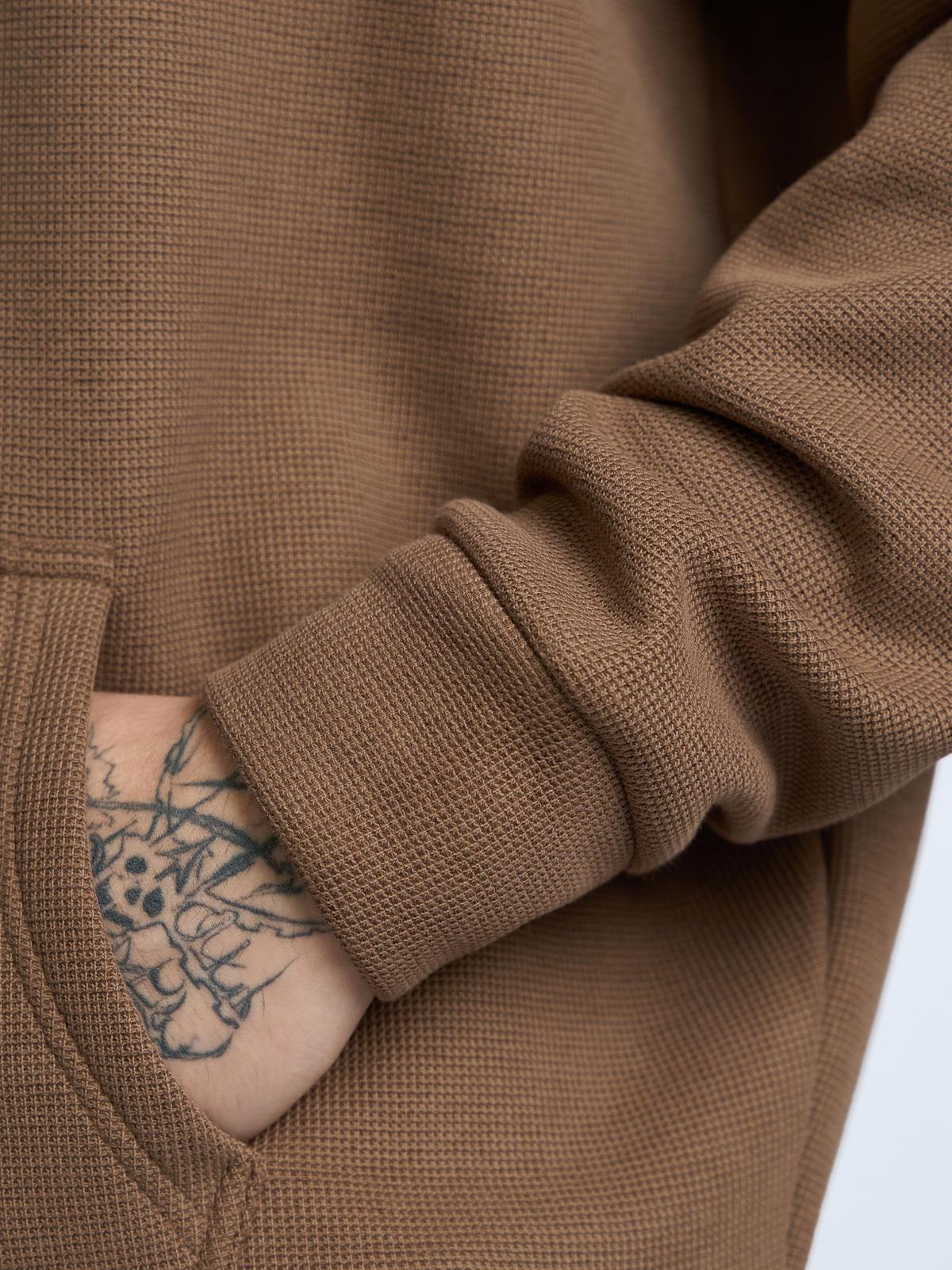 Co-ord Hoodie Taupe by DEADBEAR
