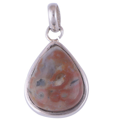 Leopard Skin Jasper 925 Sterling Silver Pendant - R100166-28