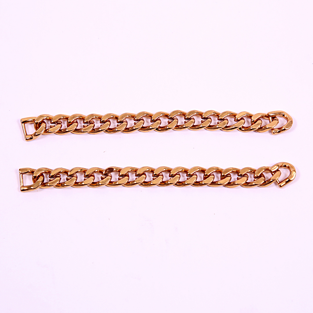 Gold Cuban Link Shoe Chains | Premium Sneaker Accessories – KNOTTY by KNOTTY