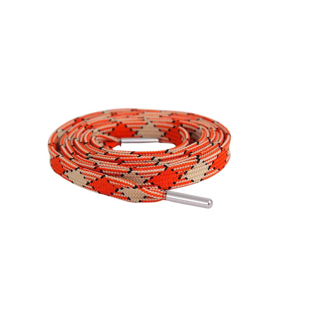 Turbo Diesel Patterned Flat Laces | Best for Nike, Jordan & Hoka by KNOTTY by KNOTTY