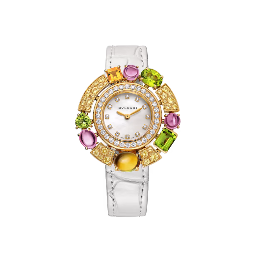 Allegra Rose Gold Gemset MOP Watch